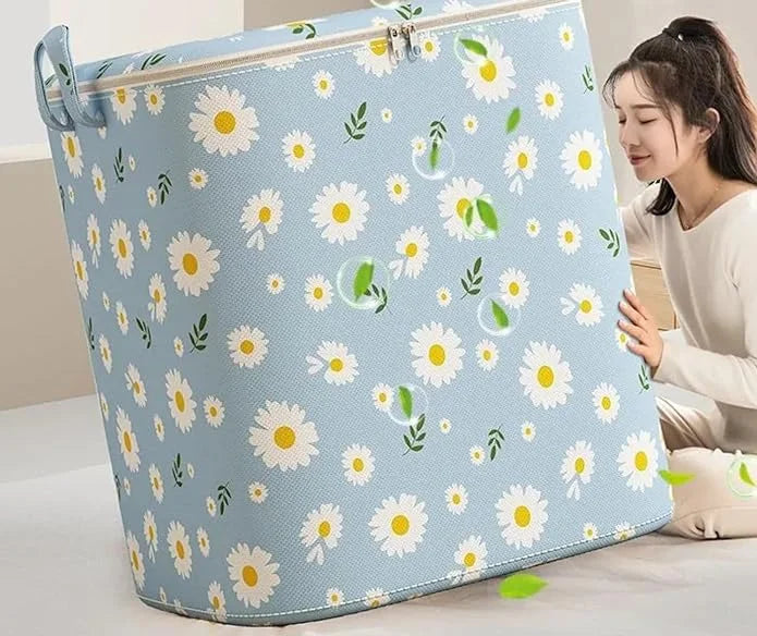 Carvallo Fällbar Förvaringsväska med stor kapacitet | För kläder, sängkläder & filtar | Platsbesparande organisatör