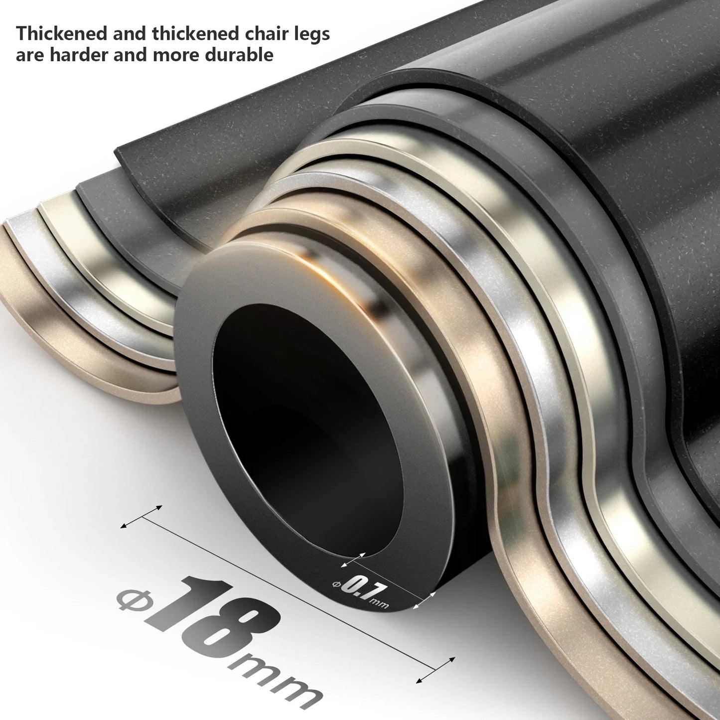 Carvallo Fällbar Camping-Månstol Höghalssitande Bärbar | Justerbar Utomhus-liggstol för Vandrande, Fiske & Picknick