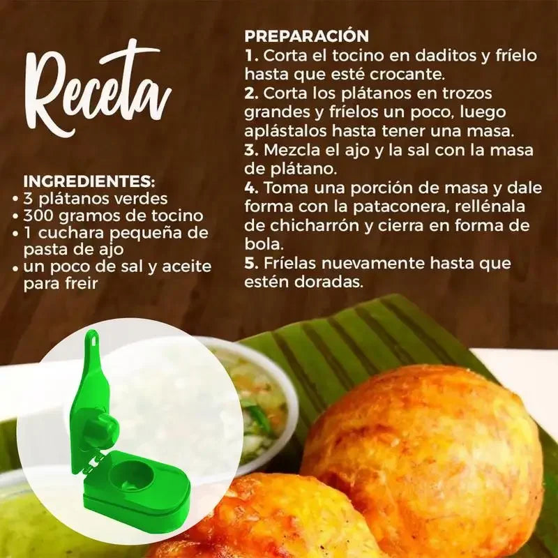 Carvallo-Presse Formito | Multifunktionell Köttbulle- & Tostonera-Maker | Av robust PP | Maskindiskbar