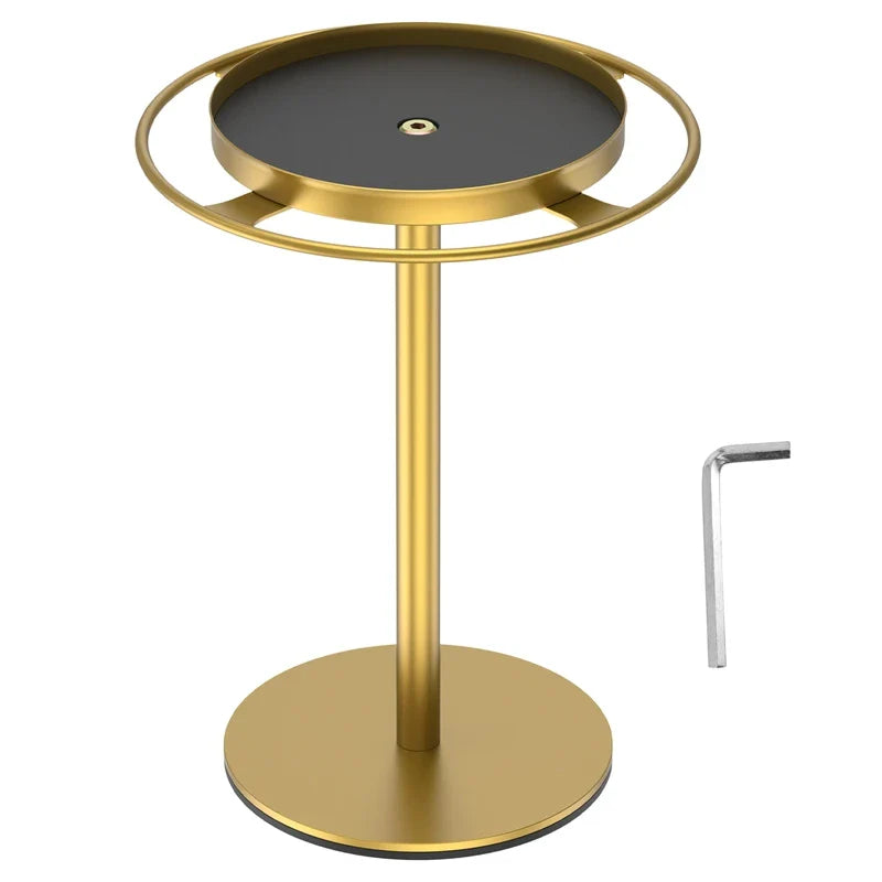 Carvallo Rotatable Sunglasses Organizer | 360° Rotating Stand with Jewelry Tray | Stainless Steel | 20 × 24 × 15 cm