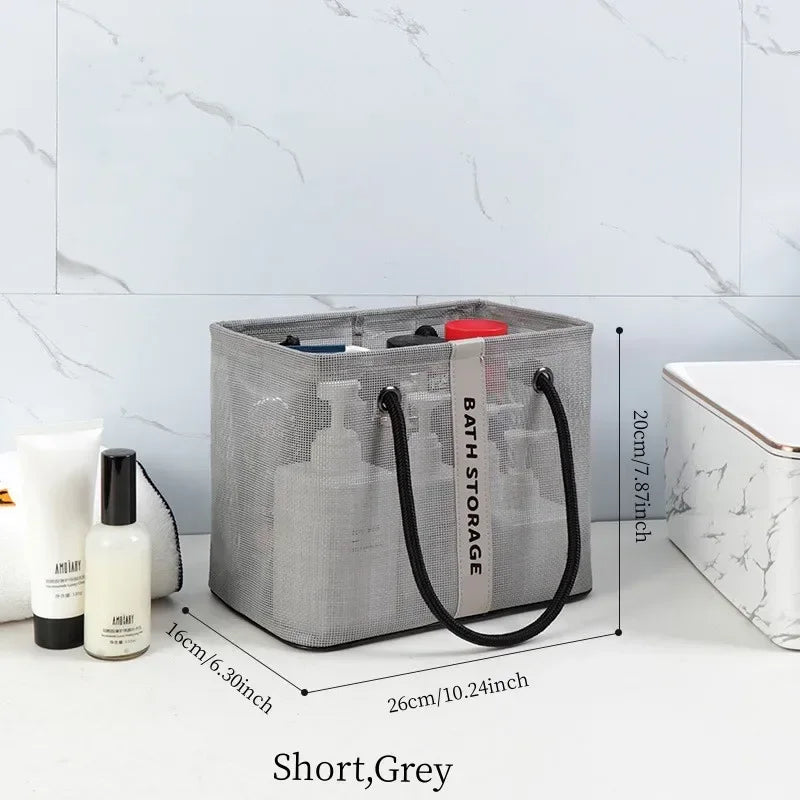 Carvallo Visibella Max | Transparent & Rymlig | För Bad, Resa & Vardag | Med Metallram & Bärhandtag