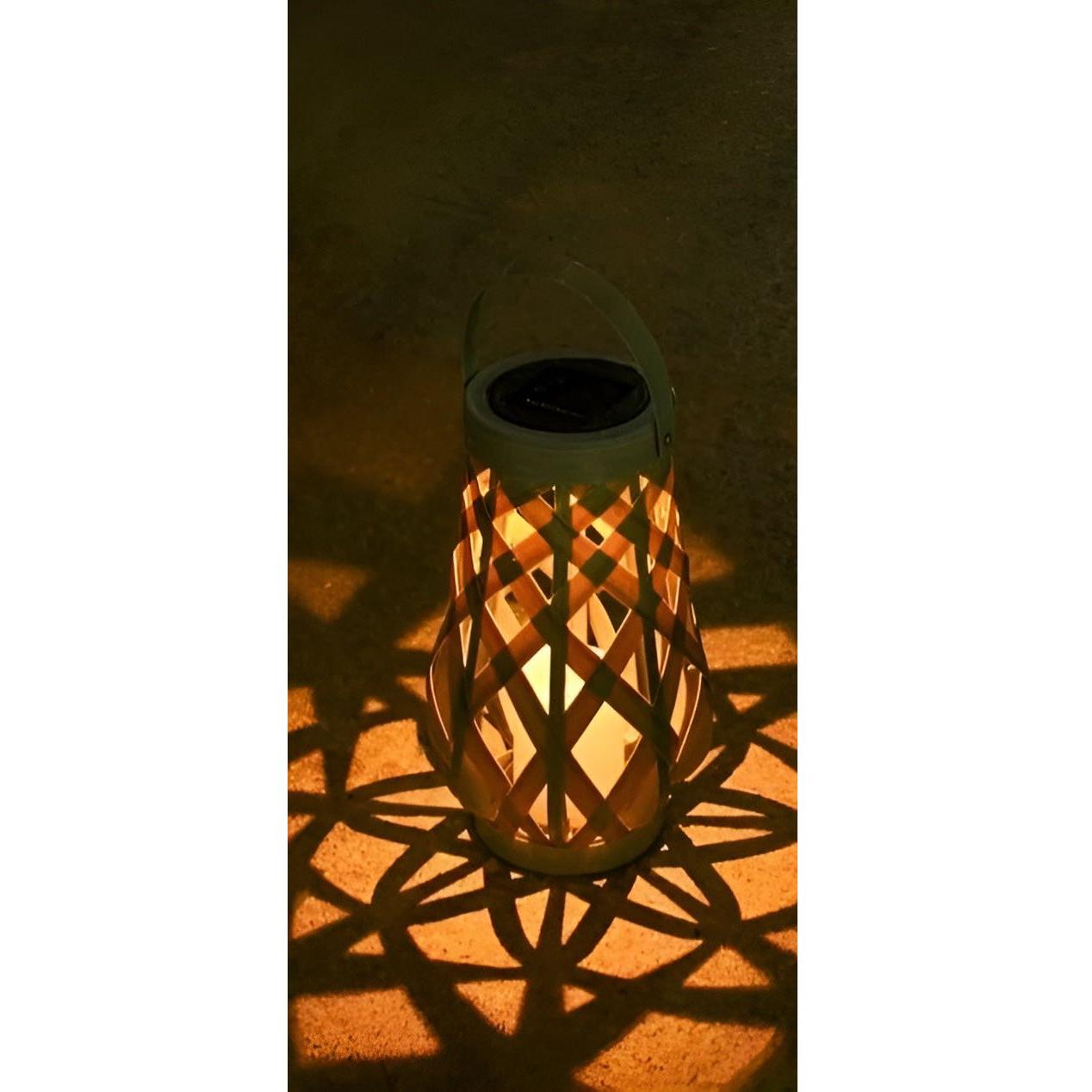 Rattan Light - Kreativ Rattan Solträdgårdsdekoration Lampa