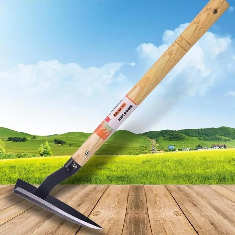 Carvallo ErgoHoe Handhacka i manganstål | Multifunktionell för trädgårdsarbete | Lätt & bärbar