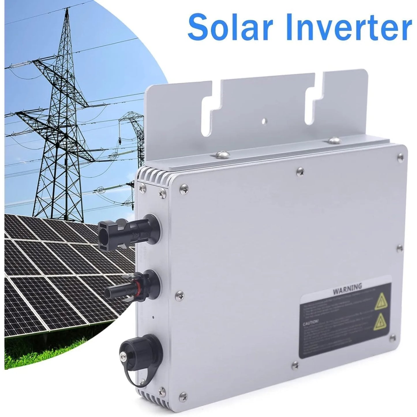 Carvallo-växelriktare Solvion WVC-300 | 300 W | Med MPPT & återströmsskydd | IP65 | För nätanslutna solsystem