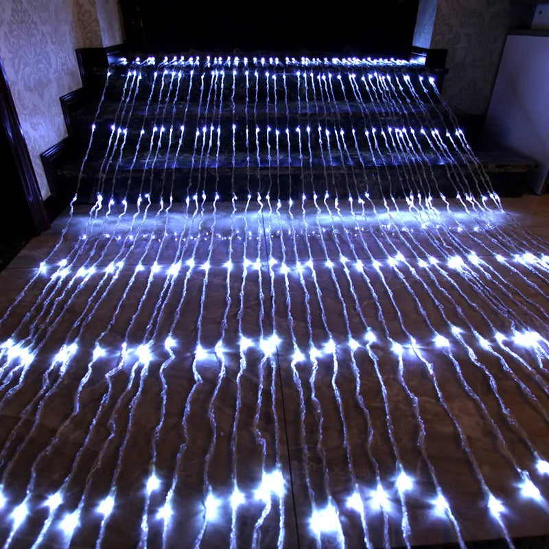LED Ljusgardin med färgväxling – Dekorativ ljusslinga för fönster, väggar och fester