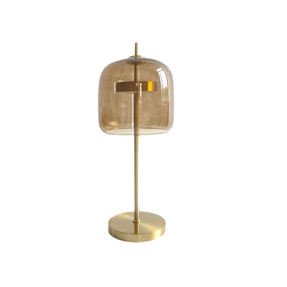 LumiGlass - Modern Glastakkelampa | Elegant LED Nattlampa för Sovrum &amp; Vardagsrum