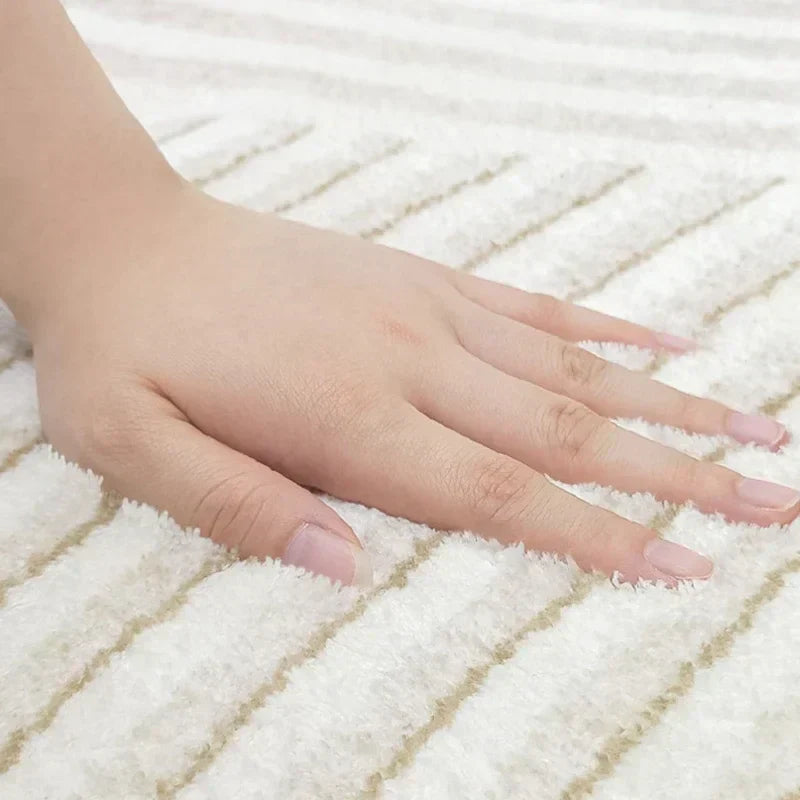 FormaLuna Matta | Rund matta med modernt geometriskt mönster