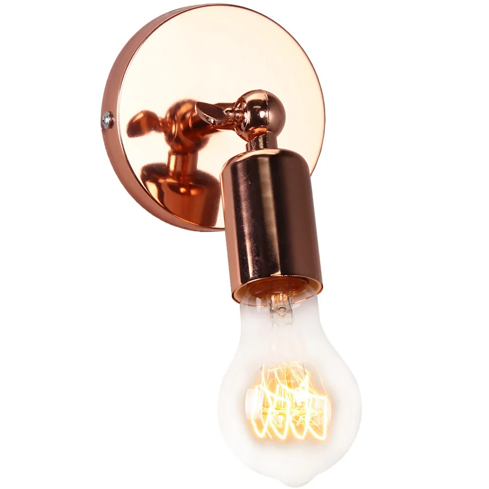 IndustriellBrons - Justerbar Retro Vägglampa för Stämningsfull Belysning