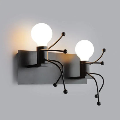 RobotLjus - Modern Vägglampa för Barnrum