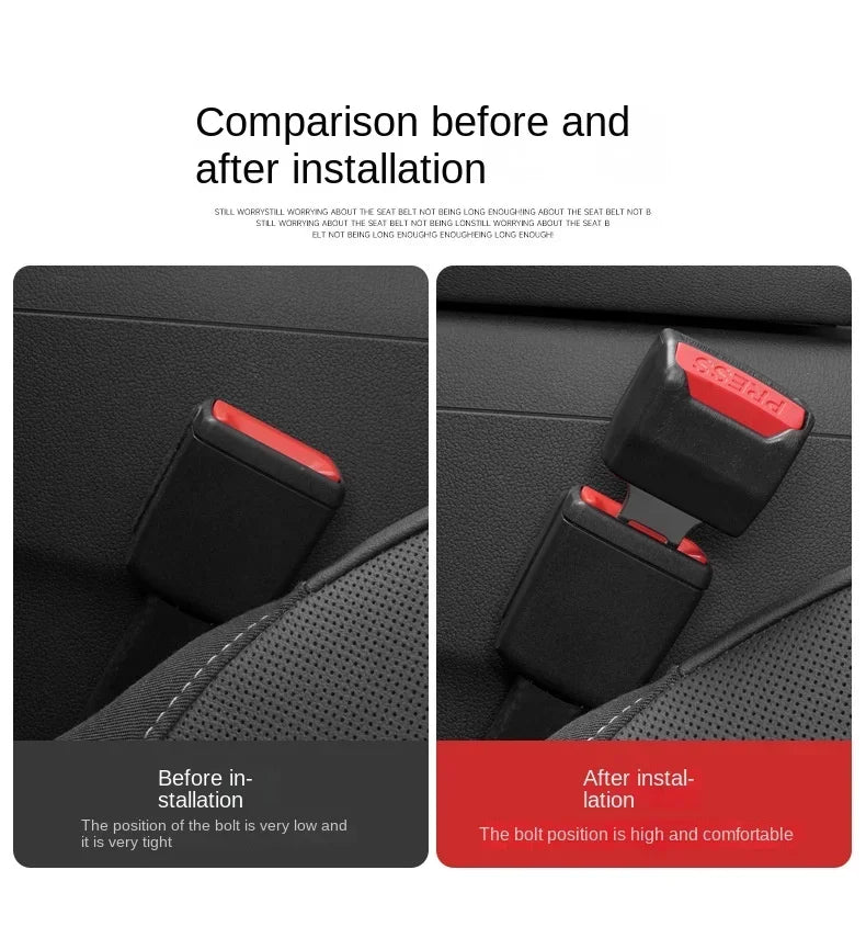 Royaleva 2-Pack Bilbältesklippförlängare för säkerhet