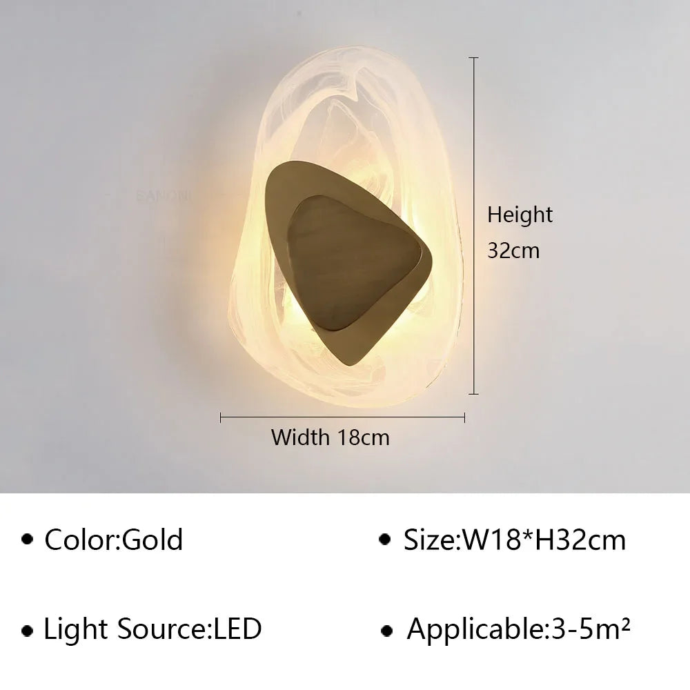 GlowElegance - Modern LED Vägglampa för Sovrum och Vardagsrum