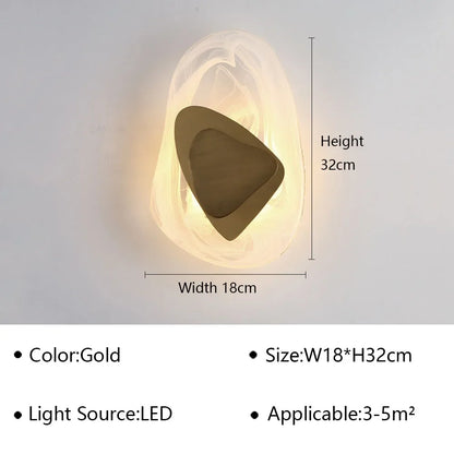 GlowElegance - Modern LED Vägglampa för Sovrum och Vardagsrum