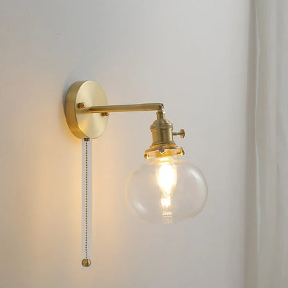 LichtKrona - Modern Vägglampa med Dragströmbrytare
