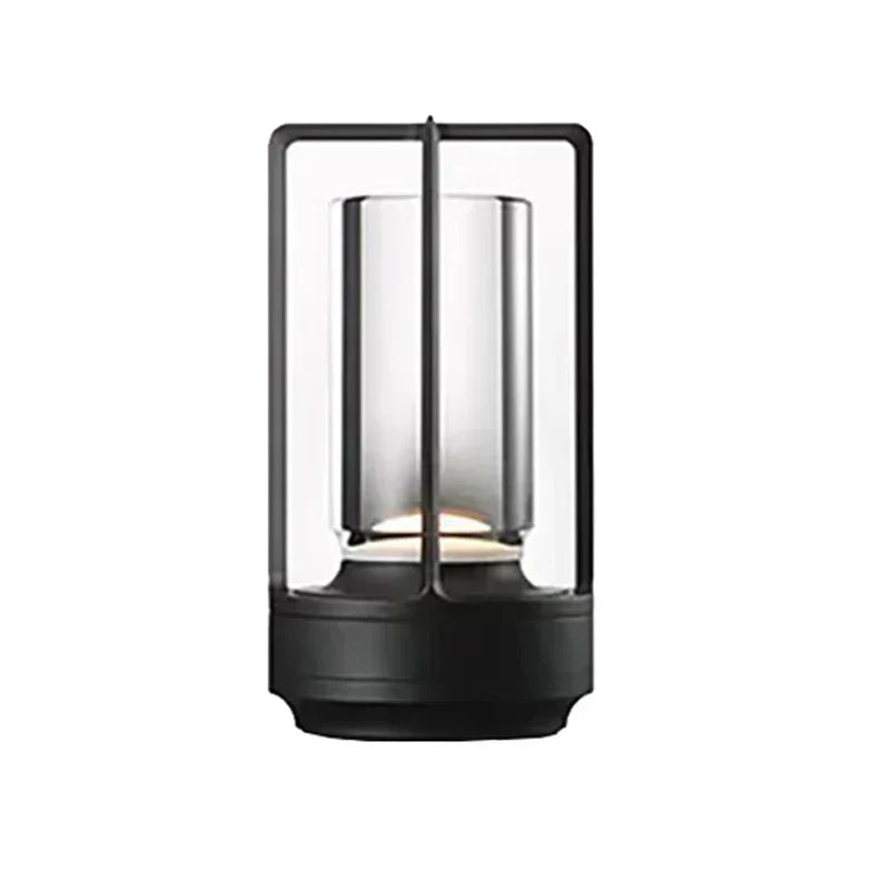 CrystalGlow - Trådlös Uppladdningsbar Kristall Bordslampa - LED Stämningsbelysning för Vardagsrum &amp; Balkong