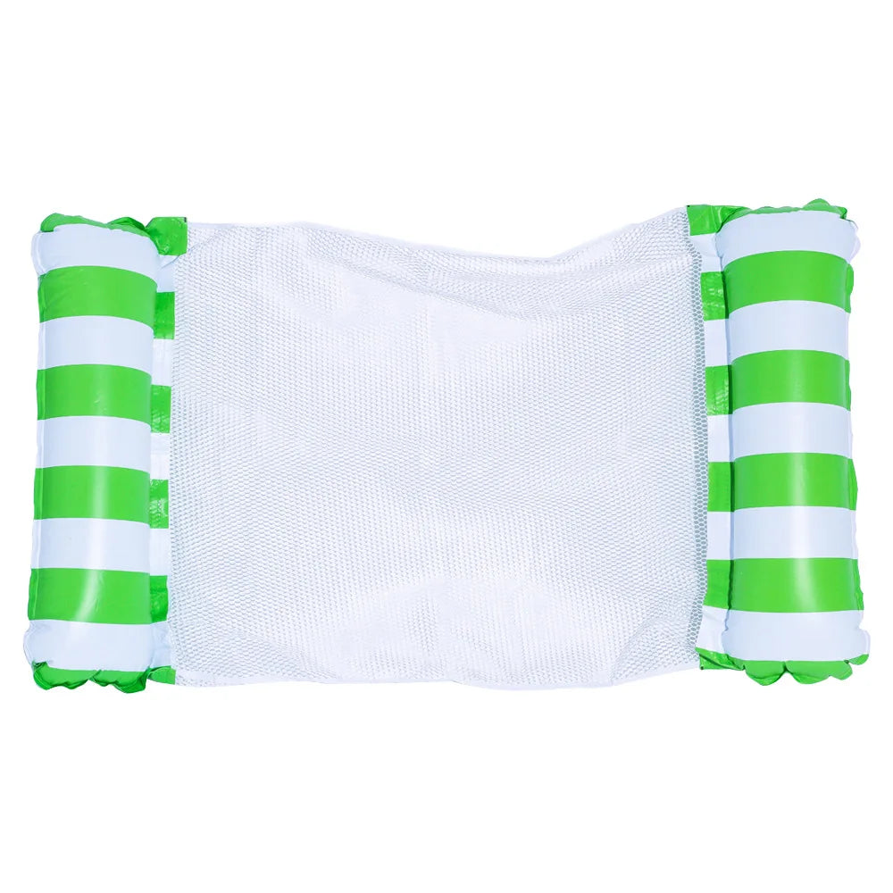 Carvallo Vattenshängmatta uppblåsbar | 130×70 cm | Fällbar Pool-loungestol med ryggstöd | Svimmbädd för pool, strand & semester