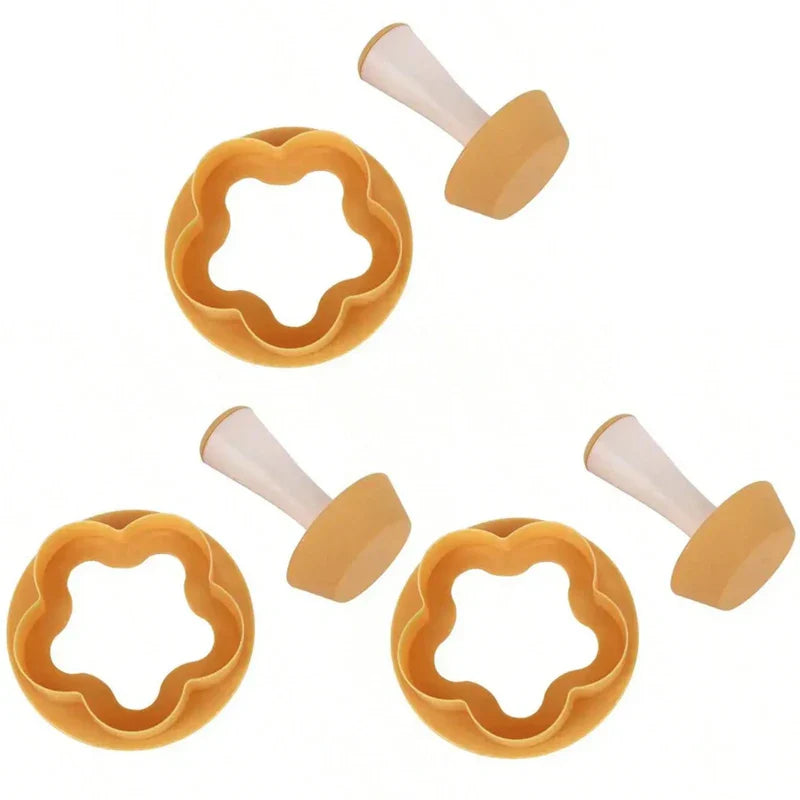 Carvallo-Set BakoPress | Urtagsform & Tamper för Tårtor & Cupcakes | BPA-fri | Perfekt för Tarts, Muffins & Kakor