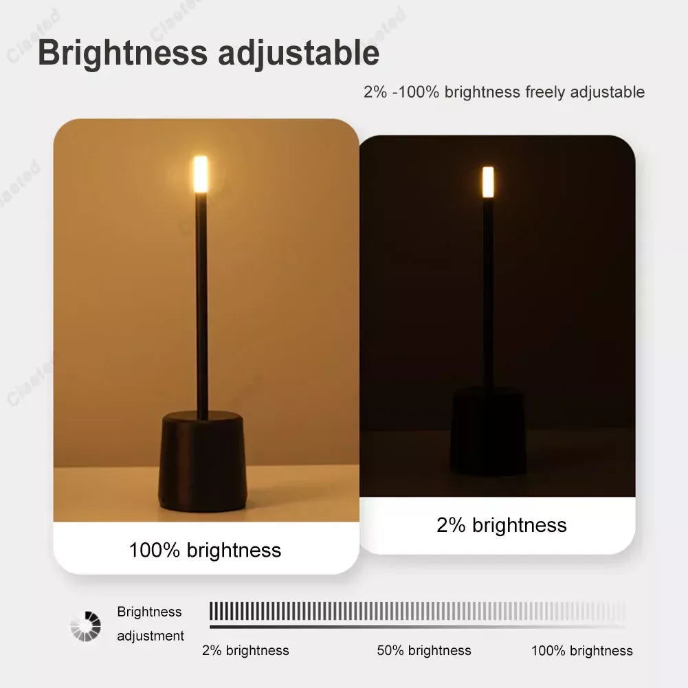 Carvallo – Lyxig LED Bordslampa med Steglös Dämpning och Elegant Kristallskärm