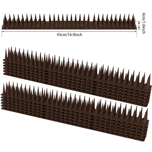 Carvallo 12/20-set fågelskyddsspikar | Avtagbar & djurvänlig | Anti-klättringsskydd för staket, fönsterbräda & takkant