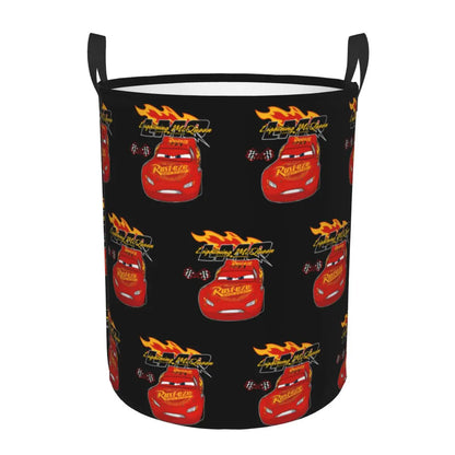 Bilar Lightning McQueen Tvättkorg – Rymlig och Fällbar Korg för Kläder