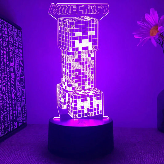 Mångsidig LED Spelkaraktärer Lampa - Lekfull belysning för spelare