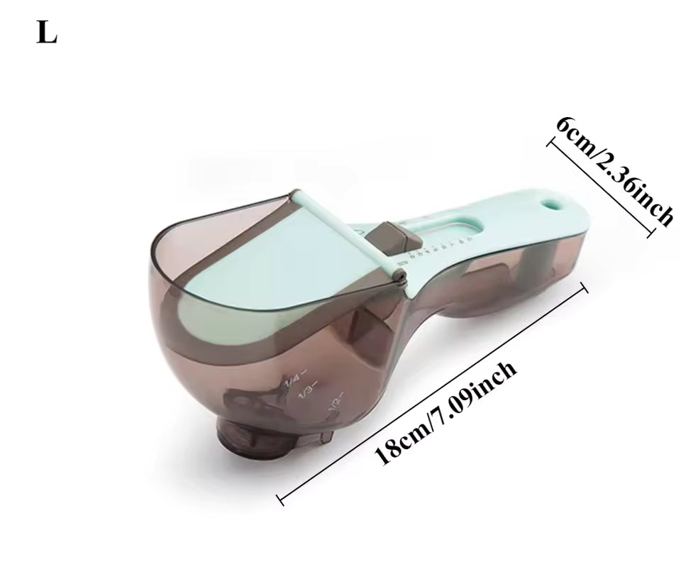 Royallure Justerbar Mätspork – Skopa Set – Glida-för-att-ställa in 6-i-1 Precision, Kök-Rör-Reducerare