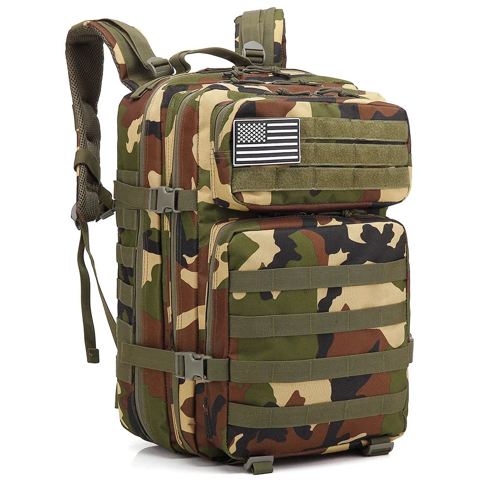 Ryggsäck Camo Tactical 45L Militärryggsäck