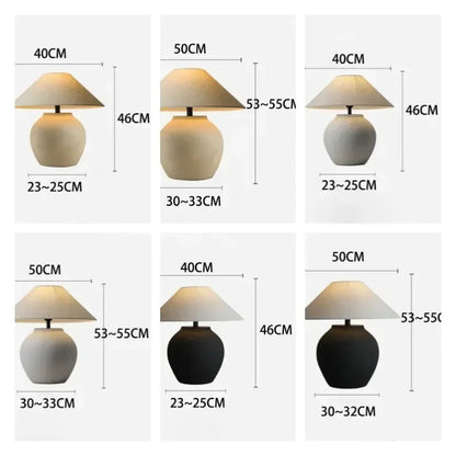 LumeVase – Keramisk Bordslampa med Minimalistisk Design