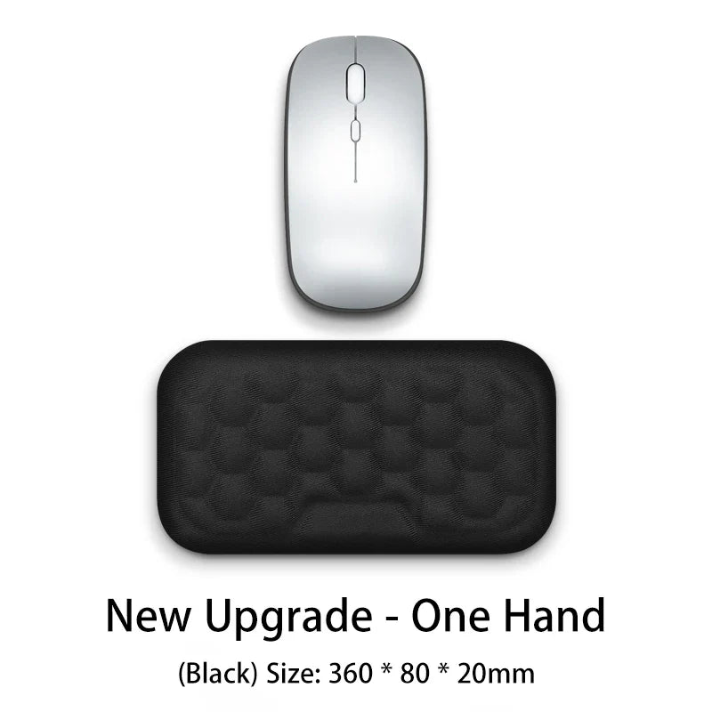 Carvallo Handledsstöd | Ergonomiskt musunderlag med minnesskuma & massageyta | För PC, laptop & gaming