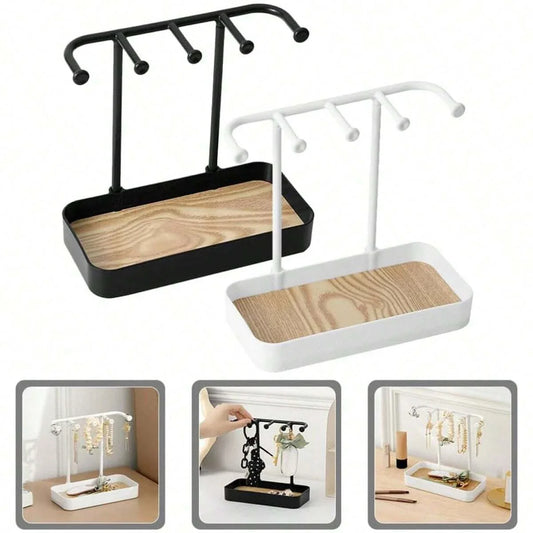 Carvallo EleganTree Classic | Smyckeshållare för kedjor, örhängen och armband | Halkfri & Dekorativ | 20×10×19 cm