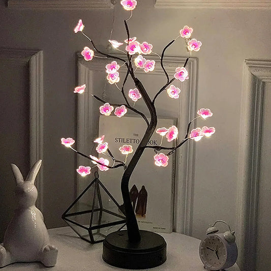 ZenGlow - LED Bonsai Träd Lampa, Dekorativ Bordslampa för Vardagsrum & Sovrum