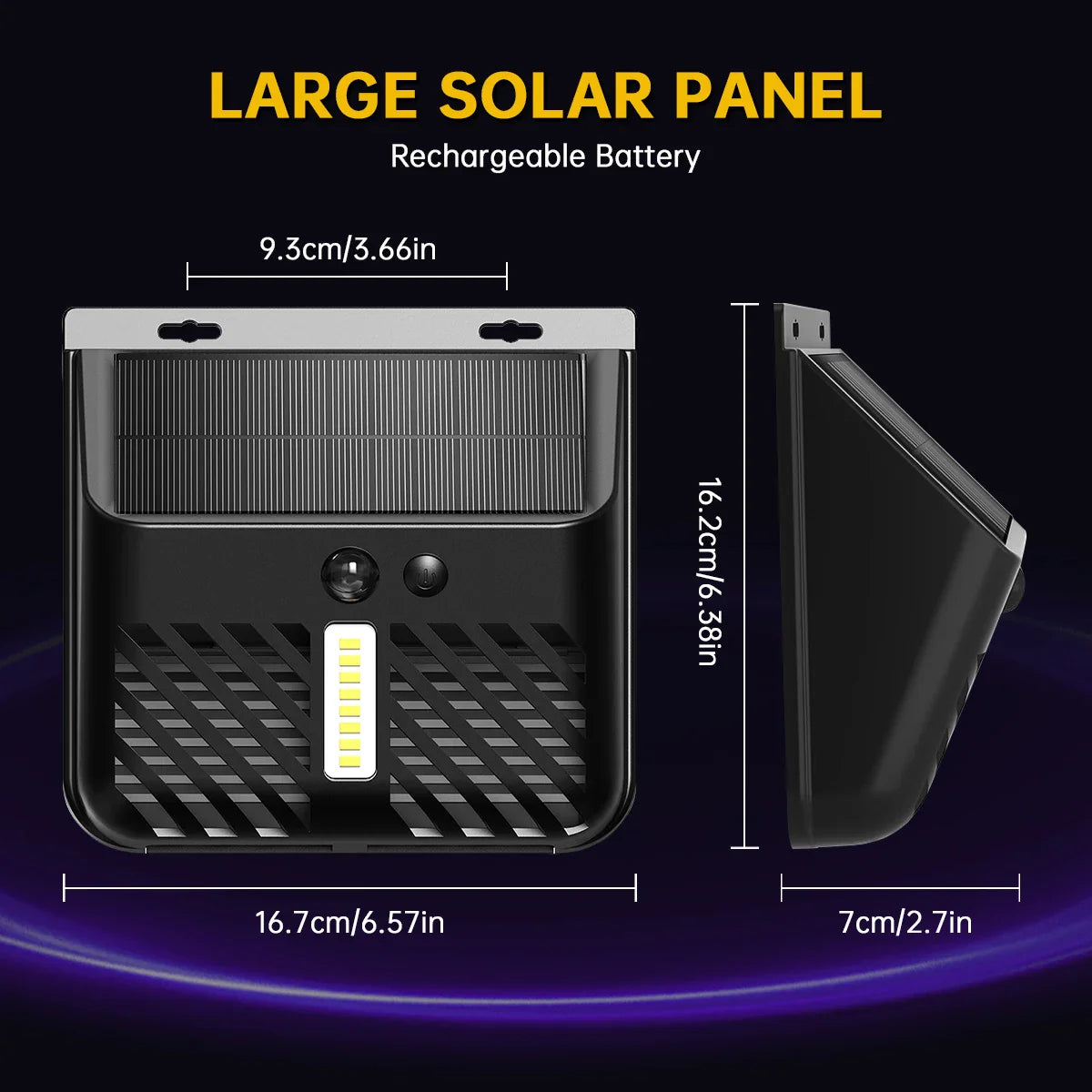 Carvallo | Solar-Insektutrotare med LED-ljus | UV-myggholk för trädgård och terrass | 2 driftslägen | Vattentät