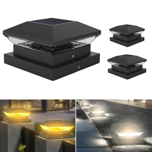 Carvallo-Pfostenleuchte LumiColumna | Varm- & Kallvit justerbar | IP65 Vattentät | För staket, trädgård & torpspelare