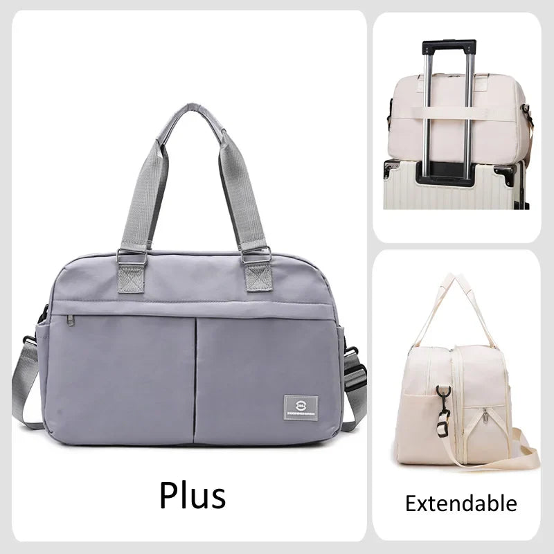 Carvallo Resväska Stor | Utbyggbar & Flerlager | Handbagage & Helgväska | Mycket Förvaringsutrymme