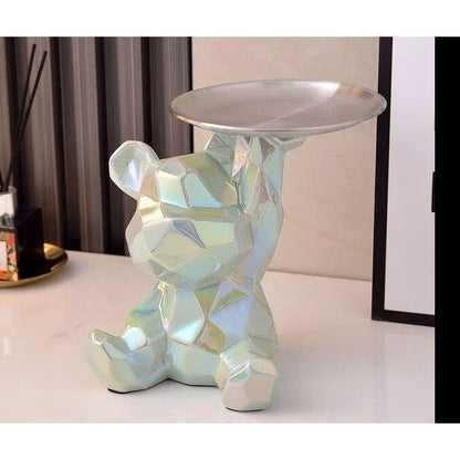 Geometric Bear - Intelligent Spara Keramik Galvanik Björn Staty
