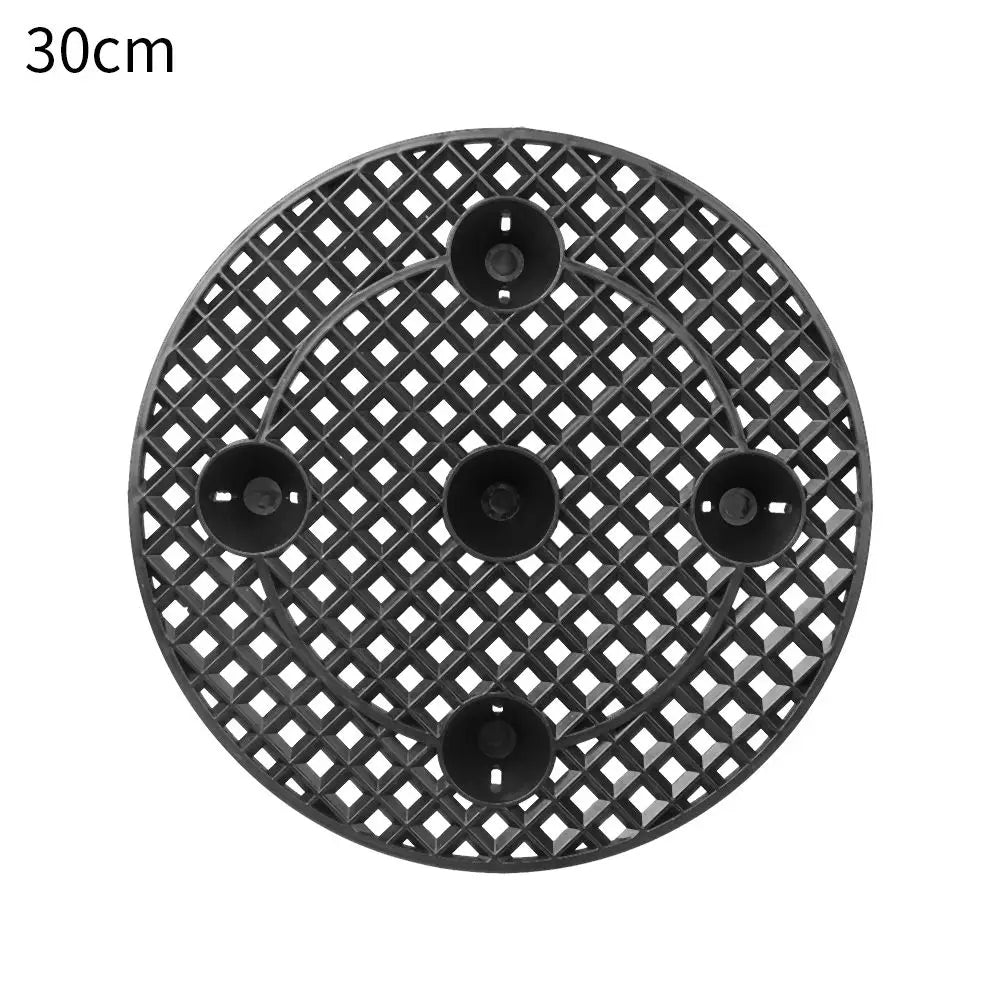 Carvallo växtkruka underlägg med ståfunktion | Golv- & terrasskydd | 20/30/40 cm Ø | För inomhus & utomhus