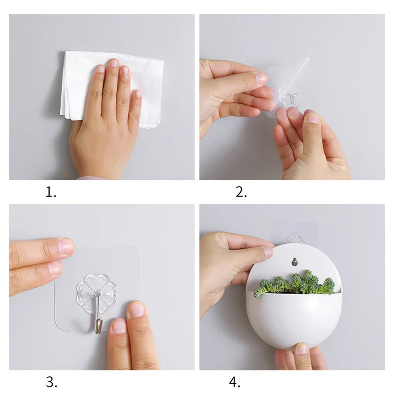 Carvallo-blomkruka AÉRIVA | Flytande växtvas i nordisk design | Självklistrande | För modern väggdekoration