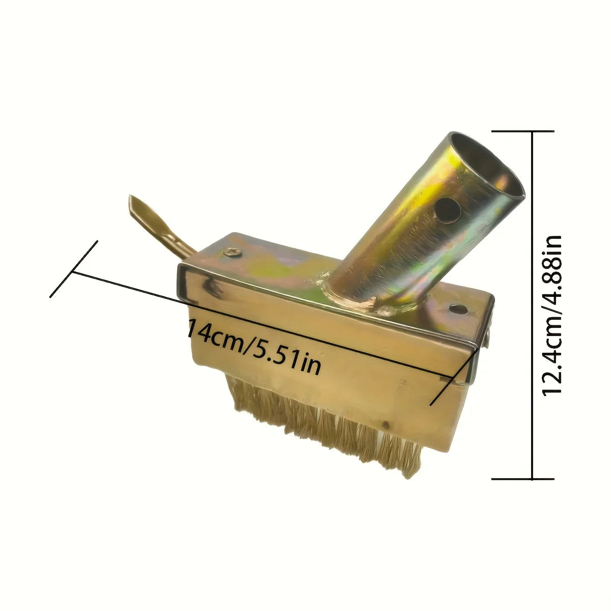 Carvallo Ogräsborste manuell | Justerbar med 120 cm handtag | För fogar, terrasser & gångvägar | Trådborste