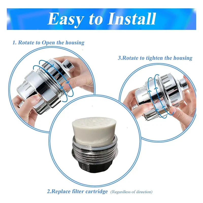 5-set Duschfilter reservpatroner