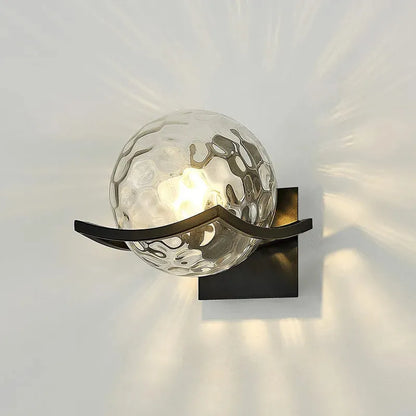LED-vägglampa i glas – Modern, Dekorativ belysning