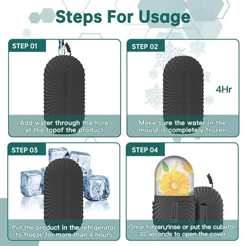 Carvallo-Eisroller FrostiGlow | Återanvändbar & BPA-fri | För strålande hud & mindre svullnad