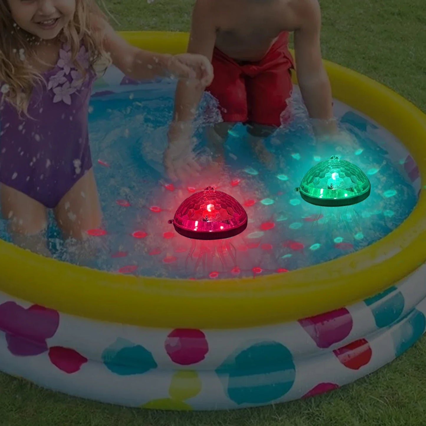 Carvallo Solar Medusa-Lampa för Pool & Trädgård | RGB Färgväxlare | Uppladdningsbar & Vattentät | Hängande Ljus för Fest & Dekor