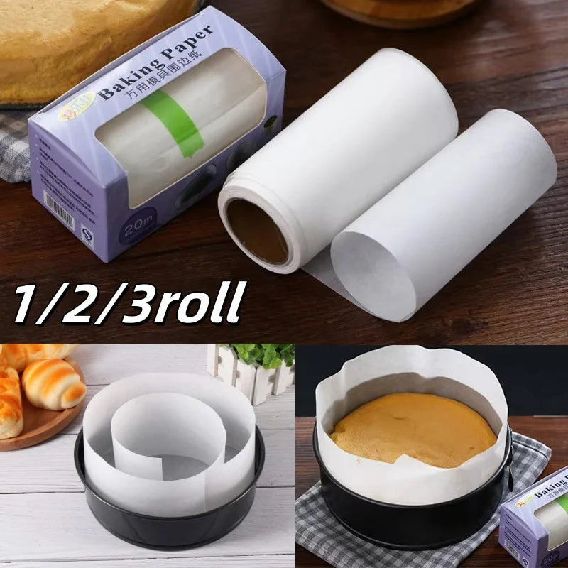 Carvallo Bakplåtspapper på rulle 1/2/3 stycken à 20 m | Non-stick & Värmebeständig | För ugn, mikrovågsugnar & Luftfritös | Livsmedelsäker & Vattentålig