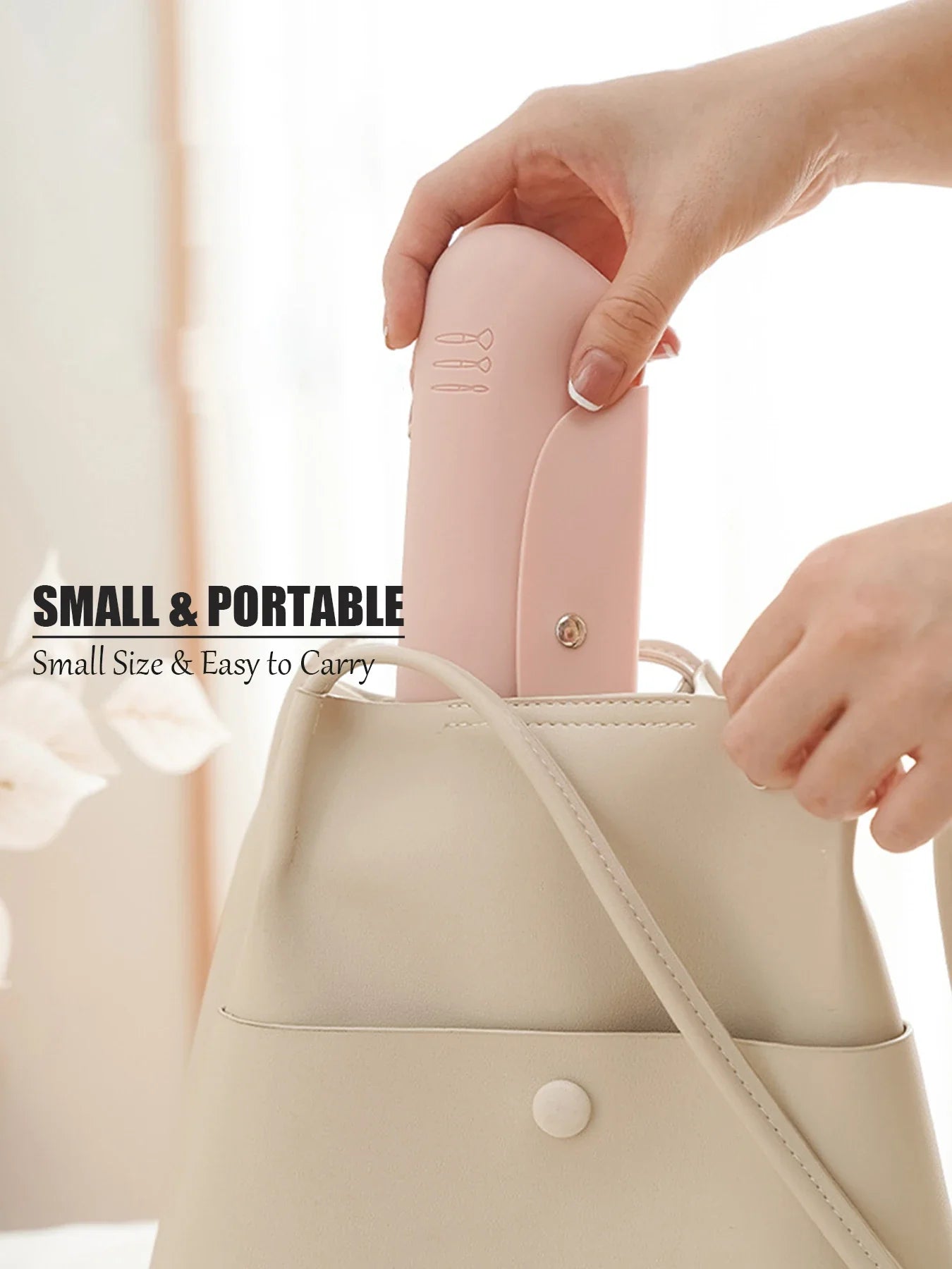 Carvallo Resekosmetiktaske Silikon | Magnetlås & Vattentät | Sminkborstfodral för på resande fot