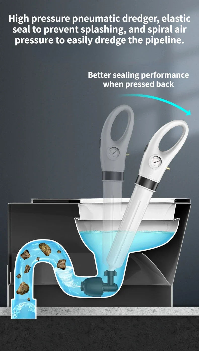 Rayvia högtrycksavloppsrensare och toalettplunger