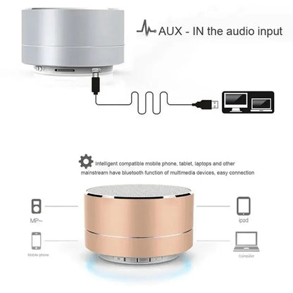 Carvallo Mini Bluetooth-högtalare | HiFi ljudkvalitet | TF &amp; USB-stöd | Bärbar &amp; kompakt