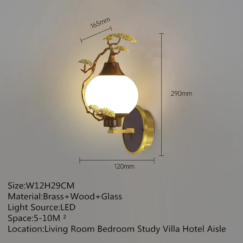 MessingLuxe - Tidsenlig Vägglampa