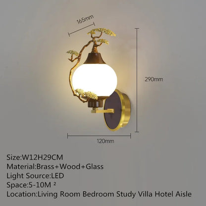 MessingLuxe - Tidsenlig Vägglampa