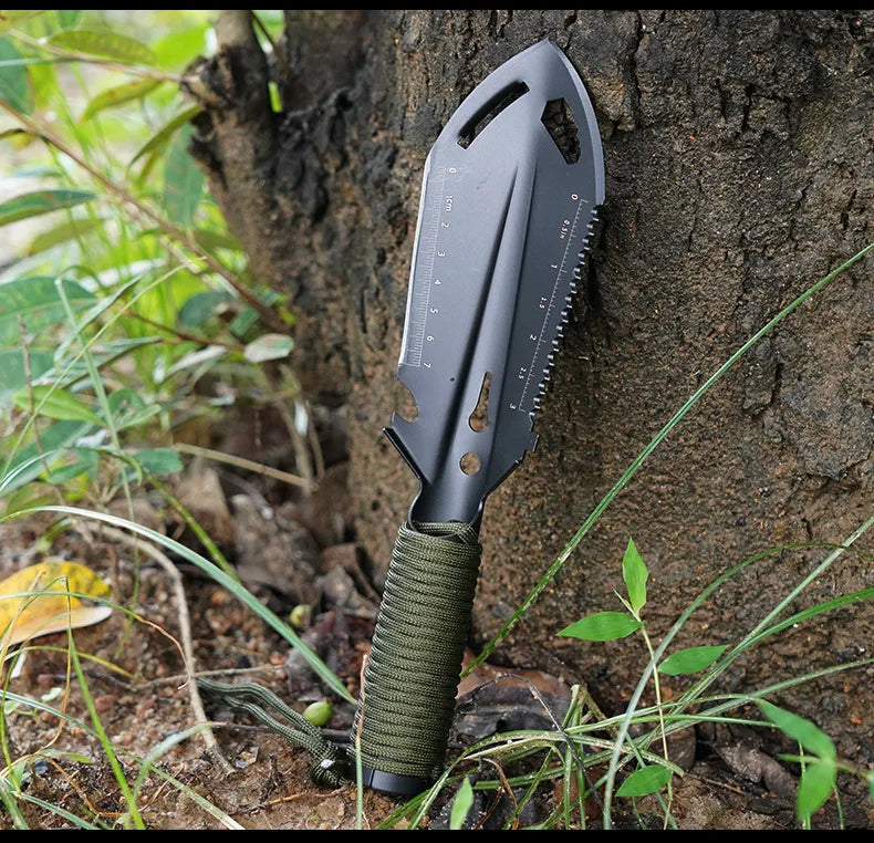 Carvallo Multifunktionell Camping Spade | Ultraluftig &amp; Kompakt | För Vandring, Survival &amp; Utomhus