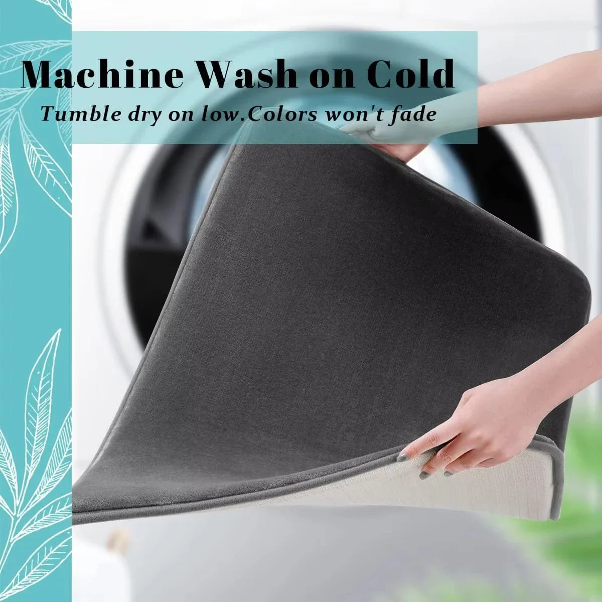 Carvallo SoftGrip Mat Rutschfeste Badematte aus Coral Fleece | Hochsaugfähig & weich | Für Bad & Eingang