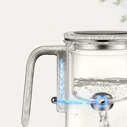 Auréa Glas Teapot – Lyxig Infuser med Trähandtag